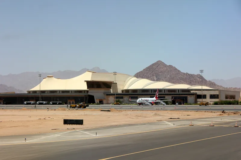 The terminal at Sharm El Sheikh Airport