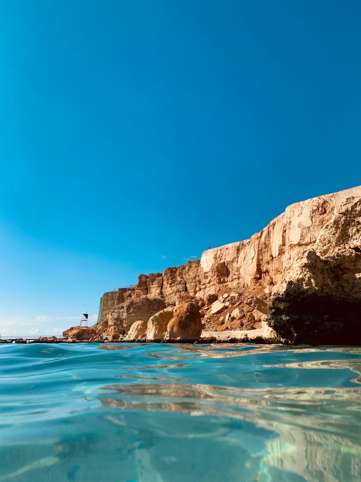 Red Sea reef and crystal turquoise water near Sharm El Sheikh